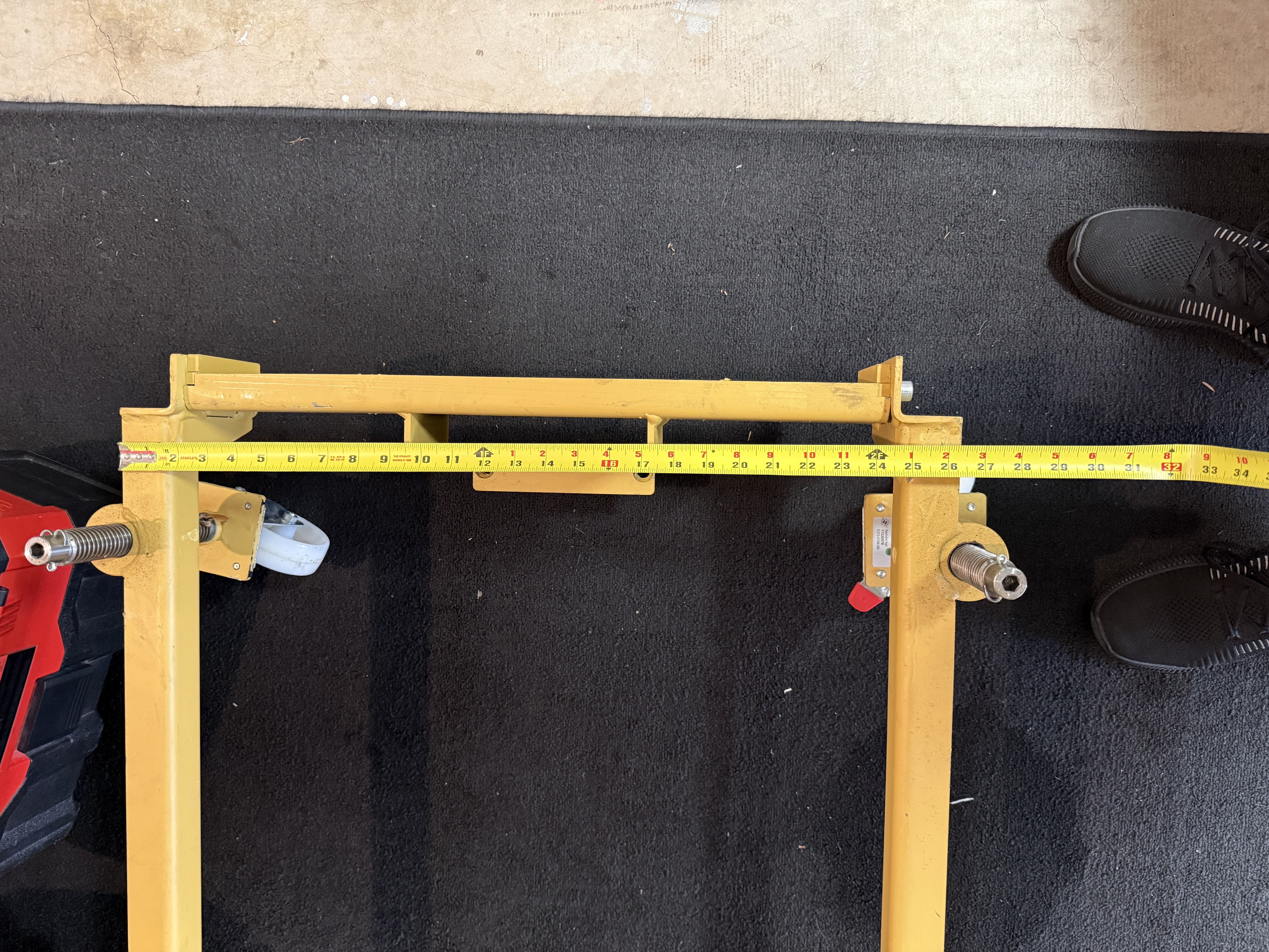 Outside length without wheels